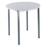 Artikelbild 1 für SODEMATUB Mehrzwecktisch lichtgrau, dunkelgrau rund, Vierkantrohr grau, 80,0 x 80,0 x 74,0 cm, Artikelnummer 969998