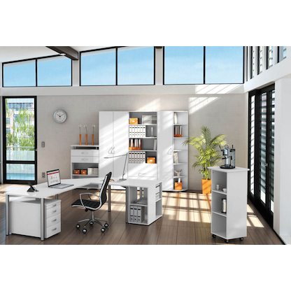 Artikelbild 4 für geramöbel Flex Rollcontainer weiß 4 Auszüge 43,8 x 80,0 x 56,5 cm, Artikelnummer 882112