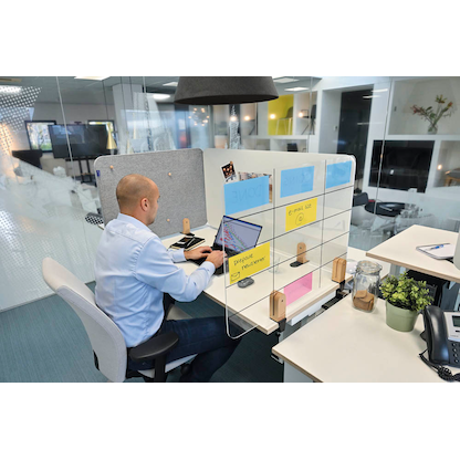 Artikelbild 4 für Legamaster Tischtrennwand ELEMENTS 7-209811, grau 120,0 x 60,0 cm, 1 St., Artikelnummer 496479