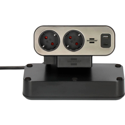 Artikelbild 3 für brennenstuhl estilo Duplex USB 10-fach Tischsteckdose 2,0 cm schwarz, Artikelnummer 482552