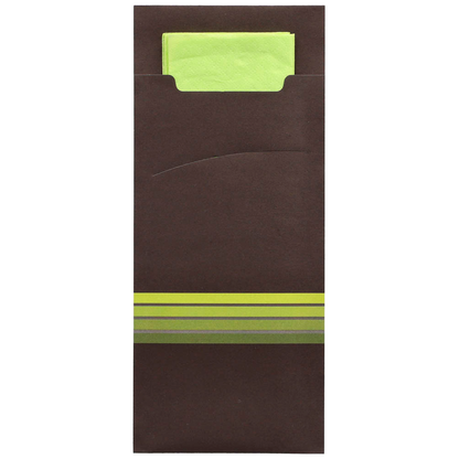 Artikelbild 2 für PAPSTAR Bestecktaschen Stripes schwarz/gelb 8,5 x 20,0 cm, 520 St., Artikelnummer 119943