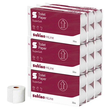 Artikelbild für Satino Toilettenpapier HiLine SuperSoft 4-lagig, 72 Rollen, Artikelnummer 804256