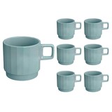 Artikelbild 1 für BAUSCHER Kaffeetassen EDGE grün 0,25 l, 6 St., Artikelnummer 819579
