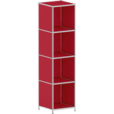 Artikelbild 1 für viasit Aktenregal System4 rubinrot 40,4 x 40,4 x 155,7 cm, 1 St., Artikelnummer 501801