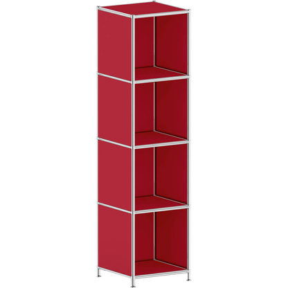 Artikelbild für viasit Aktenregal System4 rubinrot 40,4 x 40,4 x 155,7 cm, 1 St., Artikelnummer 501801