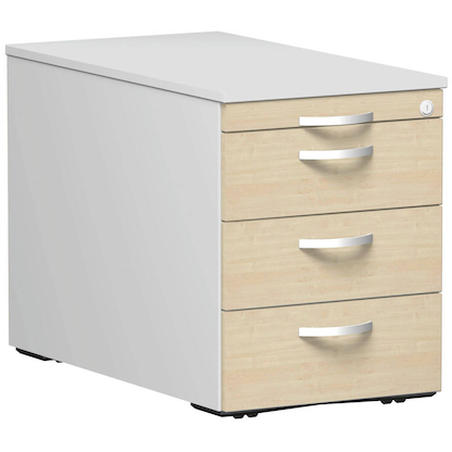 Artikelbild für geramöbel Flex Rollcontainer lichtgrau, ahorn 4 Auszüge 43,8 x 80,0 x 56,5 cm, Artikelnummer 882769