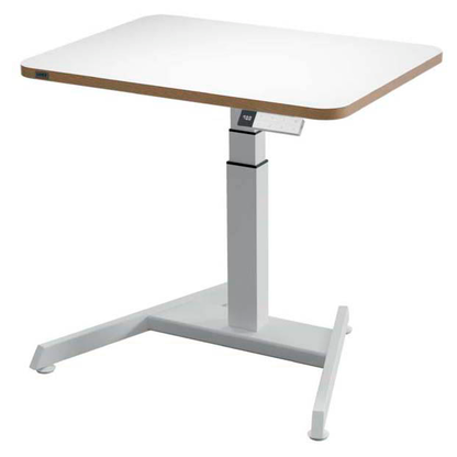 Artikelbild für LEITZ Ergo elektrisch höhenverstellbarer Schreibtisch weiß rechteckig, A-Fuß-Gestell weiß 80,0 x 60,0 cm, Artikelnummer 401487