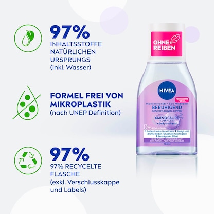 Artikelbild 3 für NIVEA BERUHIGEND Mizellenwasser 100,0 ml, Artikelnummer 579864