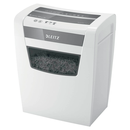 Artikelbild 5 für LEITZ IQ Home Office Aktenvernichter mit Partikelschnitt P-4, 4 x 28 mm, bis 10 Blatt, weiß, Artikelnummer 638039