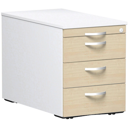 Artikelbild für geramöbel Flex Rollcontainer weiß, ahorn 4 Auszüge 43,8 x 80,0 x 56,5 cm, Artikelnummer 882738