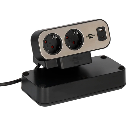 Artikelbild 5 für brennenstuhl estilo Duplex USB 10-fach Tischsteckdose 2,0 cm schwarz, Artikelnummer 482552