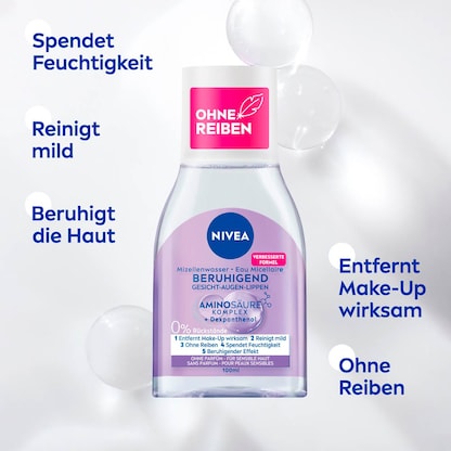 Artikelbild 4 für NIVEA BERUHIGEND Mizellenwasser 100,0 ml, Artikelnummer 579864