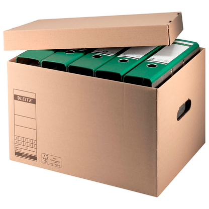 Artikelbild für LEITZ Archivboxen 6081 braun 32,5 x 44,0 x 28,0 cm, 10 St., Artikelnummer 665950