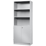 Artikelbild 1 für HAMMERBACHER Regalschrank Haziender, V6770/5/5/SG lichtgrau 80,0 x 42,0 x 200,4 cm, 1 St., Artikelnummer 792572