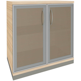 Artikelbild 1 für fm Aktenschrank Sidney, 4260267328798 akazie, Acrylglas satiniert 1 Fachboden 80,0 x 44,2 x 78,1 cm, Artikelnummer 565017