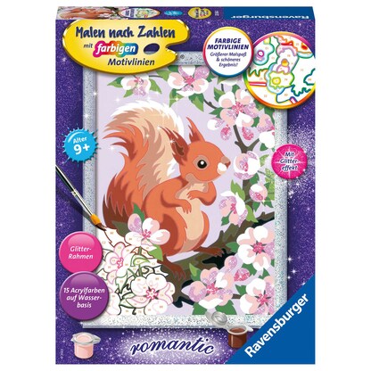 Artikelbild für Ravensburger Malen-nach-Zahlen Neugieriges Eichhörnchen mehrfarbig, Artikelnummer 886644