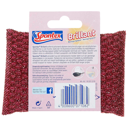 Artikelbild 6 für Spontex Brilliant Reinigungspad, 1 St., Artikelnummer 483913