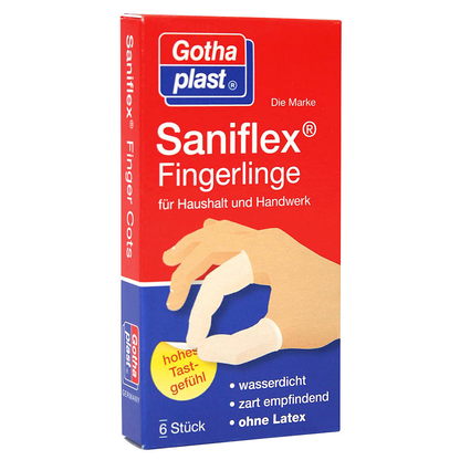 Artikelbild für Gothaplast Fingerlinge Saniflex® weiß, 6 St., Artikelnummer 192967