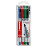 Artikelbild 1 für STABILO OHPen universal Folienstifte-Set farbsortiert non-permanent, 4 St., Artikelnummer 328570