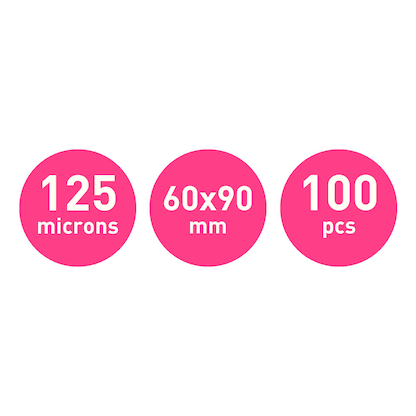 Artikelbild 8 für LEITZ Laminierfolien glänzend für Visitenkartenformat 125 micron, 100 St., Artikelnummer 122606