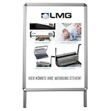 Artikelbild 1 für LMG Kundenstopper silber DIN A1 2 Fächer 63,0 x 75,0 x 105,0 cm, 1 St., Artikelnummer 272011