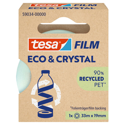 Artikelbild 3 für tesa ECO & CRYSTAL 59034 Klebefilm transparent 19,0 mm x 33,0 m 1 Rolle, Artikelnummer 176796