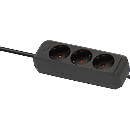 Artikelbild 2 für brennenstuhl Eco-Line 3-fach Steckdosenleiste 1,5 m schwarz, Artikelnummer 554644