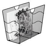 Artikelbild 1 für Zeller Zeitungsständer Meshline 17742 anthrazit Metall, DIN A4, Artikelnummer 810960