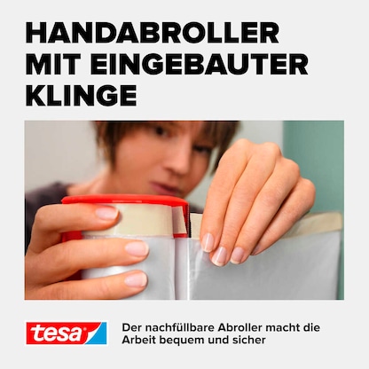 Artikelbild 3 für tesa EASY COVER® ECONOMY XL Abdeckfolie transparent 260,0 cm x 17,0 m 1 Rolle, Artikelnummer 724326