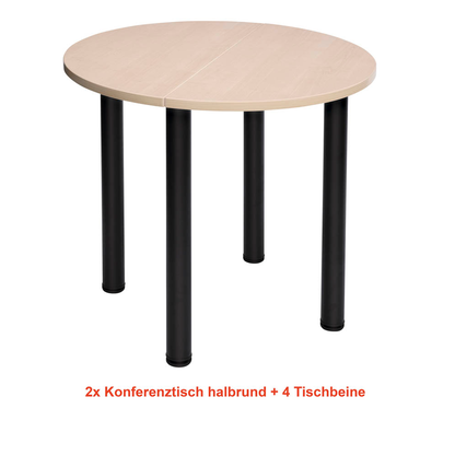 Artikelbild 2 für SODEMATUB Verbindungsplatte ahorn, halbrund 80,0 x 40,0 x 1,9 cm, Artikelnummer 493023