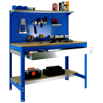Artikelbild für Simonrack Werkbank SIMONWORK BT3 BOX 1500 blau 1 Schublade 151,0 x 61,0 x 144,5 cm, Artikelnummer 786576