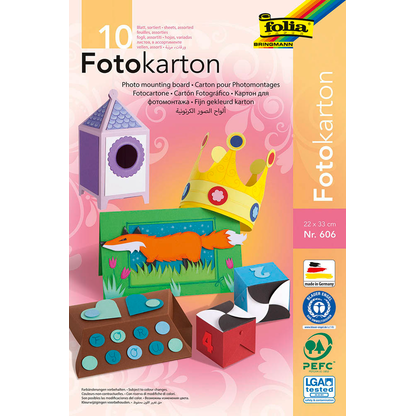 Artikelbild 4 für folia Fotokarton farbsortiert 300 g/qm 10 Blatt, Artikelnummer 155907