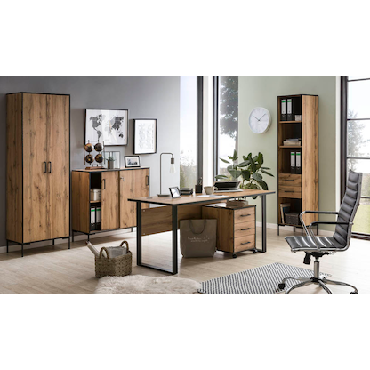 Artikelbild 4 für MÖBELPARTNER Regalschrank 2000, 146468 landhaus-eiche 40,2 x 39,0 x 194,2 cm, 1 St., Artikelnummer 183984