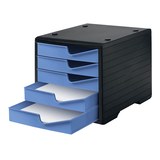 Artikelbild 1 für styro Schubladenbox styroswingbox cornflower 275-8430.621, DIN A4 mit 5 Schubladen, 1 St., Artikelnummer 660284