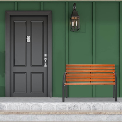 Artikelbild 3 für relaxdays Gartenbank 10036068_0 braun Metall 123,0 cm, Artikelnummer 768232