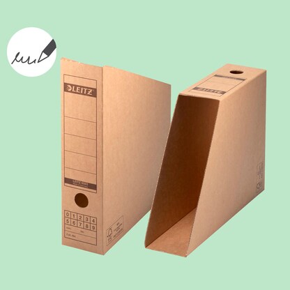 Artikelbild 5 für LEITZ Archiv-Stehsammler Premium braun, 10 St., Artikelnummer 515019