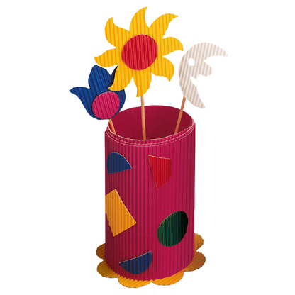 Artikelbild 5 für folia Bastelwellpappe E-Welle farbsortiert 1 Pack, Artikelnummer 375503