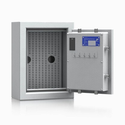 Artikelbild 2 für ISS safe4key Schlüsseltresor lichtgrau mit 5 + Schlüsselhaken-System Haken, Elektronikschloss, 33,0 x 16,5 x 44,0 cm, 1 St., Artikelnummer 849592