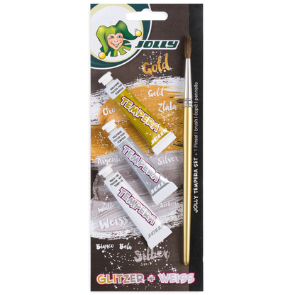 Artikelbild für JOLLY GLITZER Temperafarben farbsortiert 3x 7,5 ml, Artikelnummer 348567
