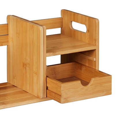 Artikelbild 8 für relaxdays Schreibtisch-Organizer braun 80,5 x 19,0 x 21,0 cm, 1 St., Artikelnummer 372864