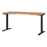 Artikelbild 1 für GERMANIA Agenda Home höhenverstellbarer Schreibtisch grandson-eiche rechteckig, T-Fuß-Gestell schwarz 160,0 x 80,0 cm, Artikelnummer 385282