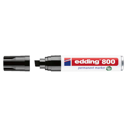 Artikelbild 2 für edding 800 Permanentmarker schwarz 4,0 - 12,0 mm, 1 St., Artikelnummer 311043
