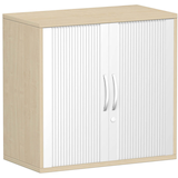 Artikelbild 1 für geramöbel Flex Rollladenschrank ahorn, silber 1 Fachboden 80,0 x 42,5 x 79,8 cm, Artikelnummer 876211