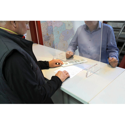 Artikelbild 3 für EICHNER Spuckschutz, transparent 60,0 x 100,0 cm, 1 St., Artikelnummer 184733