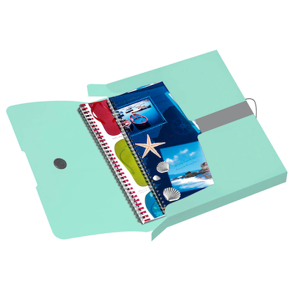 Artikelbild für herlitz Heftbox easy orga 4,0 cm transparent minze, 1 St., Artikelnummer 682332