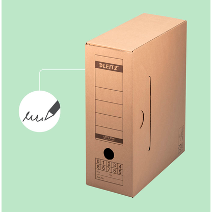 Artikelbild 5 für LEITZ Archivboxen braun 12,0 x 32,5 x 27,5 cm, 10 St., Artikelnummer 666081