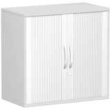 Artikelbild 1 für geramöbel Flex Rollladenschrank lichtgrau, silber 1 Fachboden 80,0 x 42,5 x 79,8 cm, Artikelnummer 876230