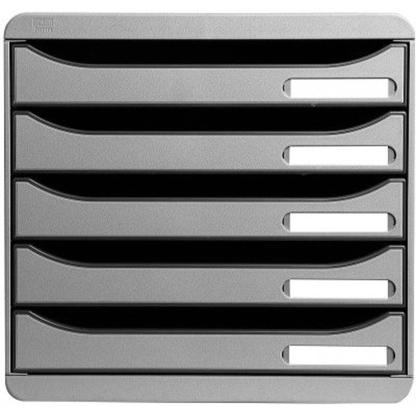 Artikelbild 2 für Exacompta Schubladenbox BIG-BOX PLUS lichtgrau 309740D, DIN A4 mit 5 Schubladen, 1 St., Artikelnummer 667283