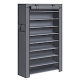 Artikelbild 1 für SONGMICS Schuhregal grau 88,0 x 28,0 x 160,0 cm, 1 St., Artikelnummer 262339