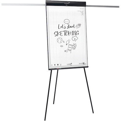 Artikelbild 2 für AKTION: Legamaster Flipchart SKETCH PRO 7-152910 + GRATIS 1x SKETCH ECO Papierblock (kariert), 2x edding 31 EcoLine Flipchartmarker, Artikelnummer 475719